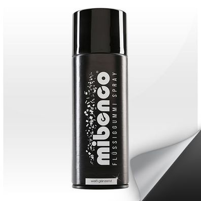 Mibenco Flüssiggummi Spray Weiß Glänzend 400ml