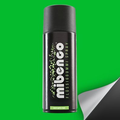 Mibenco Flüssiggummi Spray Neon-Grün Matt 400ml