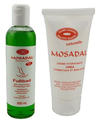 Fußbad von Mosadal 250ml + Urea Creme Hydratante 100ml