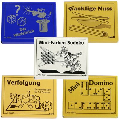 Mini Spiele für unterwegs Reisespiel klein Spielidee Mitbringsel Geschenk