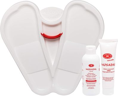 Mosadal Fußpflegeset 3 in 1 - Fußwanne, Lotion, Urea Creme