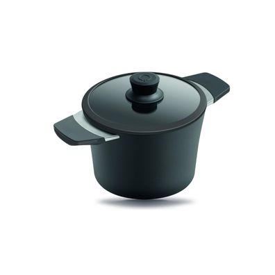 30250 Squality Guss-Kochtopf ink. Glasdeckel, 2.5l Volumen, 20cm, fettfrei,