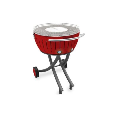 LotusGrill XXL (G600) Gartengrill 21,8kg, Feuerrot mit USB Anschluss