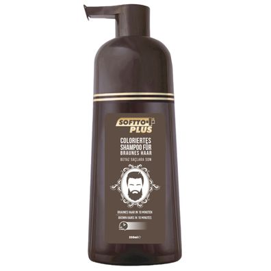 Softto+Plus Brown Hair Shampoo, Abdeckung weißer&grauer Haare