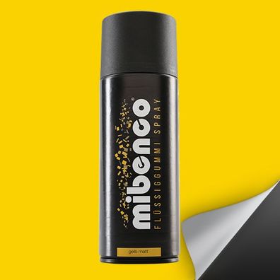 Mibenco Flüssiggummi Spray Gelb Matt 400ml