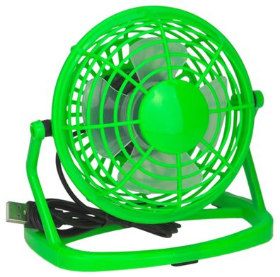 Kompakter Grüner USB Tischventilator - Ideal für Büro Schreibtisch Ventilator