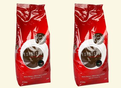 3333701 - Mauri&Peppe Kaffee Espresso 2x 1000g