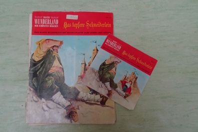 Single bunte Bilderbuch Schallplatte Bastei Wunderland 17 Das tapfere Schneiderlein