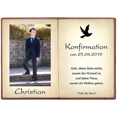 Tortenbild Kommunion / Konfirmation Buchbild 2