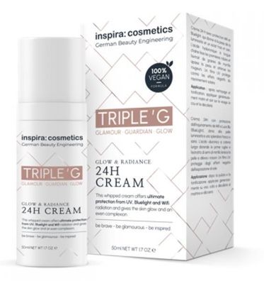 TRIPLE'G Glow & Rediance 24h Creme 50ml, 100% vegan, UV- Wifi- Blaulicht Schutz