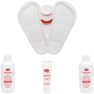 Mosadal Fußpflege Set profi 4 tlg Fußwanne, 2x Lotion, 1x Urea