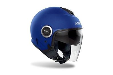 Openfacehelm Schutzhelm Crosshelm Motocrosshelm Motorradhelm Rollerhelm Blau