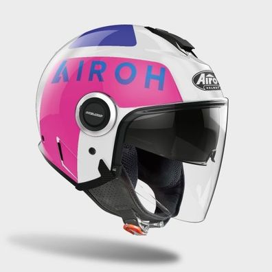 Openfacehelm Schutzhelm Crosshelm Motocrosshelm Motorradhelm Rollerhelm Pink