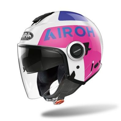 Openfacehelm Schutzhelm Crosshelm Motocrosshelm Motorradhelm Rollerhelm Pink