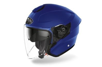 Openfacehelm Schutzhelm Crosshelm Motocrosshelm Motorradhelm Rollerhelm Blau Matt