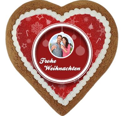 Lebkuchenherz Maxi - Motiv Kreis