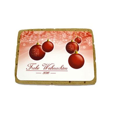 Fotolebkuchen - Motiv Rote Kugeln