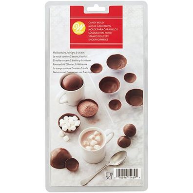 Wilton 3D Hot Chocolate Ball Candy Mould