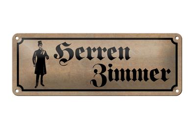 Blechschild 27x10cm Herren Zimmer Türschild