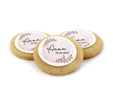 MotivCookies `Anna´ - Rosa mit Namen