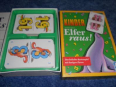 Kartenspiel - Kinder Elfer Raus!-ein beliebtes Kartenspiel mit lustigen Tieren