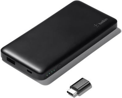 Belkin Power 5K Akkupack mit Micro-USB/USB-C Adapter Powerbank schwarz