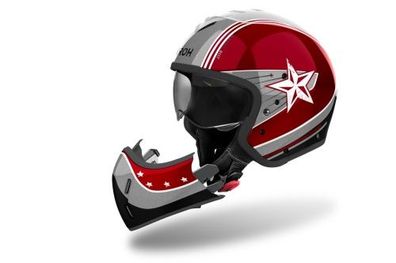 Integralhelm Schutzhelm Crosshelm Motocrosshelm Motorradhelm Rollerhelm Rot Grau