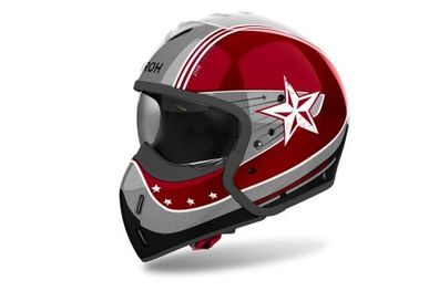 Integralhelm Schutzhelm Crosshelm Motocrosshelm Motorradhelm Rollerhelm Rot Grau