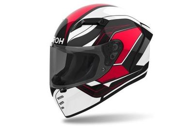 Integralhelm Schutzhelm Crosshelm Motocrosshelm Motorradhelm Rollerhelm Weiß Rot