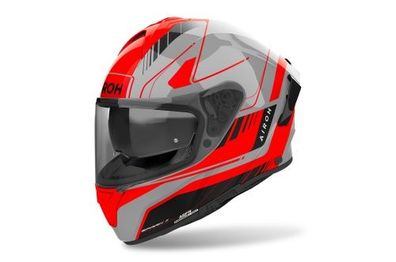 Integralhelm Schutzhelm Crosshelm Motocrosshelm Motorradhelm Rollerhelm Grau Rot