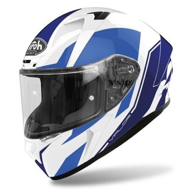 Integralhelm Schutzhelm Crosshelm Motocrosshelm Motorradhelm Rollerhelm Blau Weiß