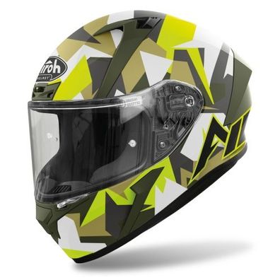 Integralhelm Schutzhelm Crosshelm Motocrosshelm Motorradhelm Rollerhelm Gelb Weiß