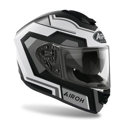 Integralhelm Schutzhelm Crosshelm Motocrosshelm Motorradhelm Rollerhelm Schwarz Weiß