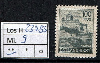 Los H23985: Estland Mi. 9 * * Oberrand