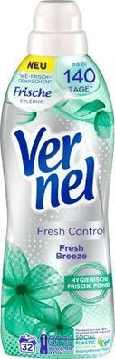 Vernel Fresh Control Frischer Duft Weichspüler 32 Waschgänge