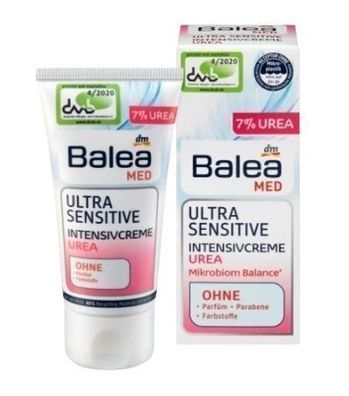 Balea Med Ultra Sensitive Urea Creme, 50ml - Intensive Feuchtigkeitspflege