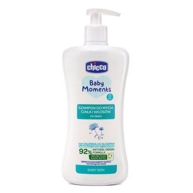 Chicco Baby Moments Baby Waschgel fér Körper und Haare 0m+, 500ml