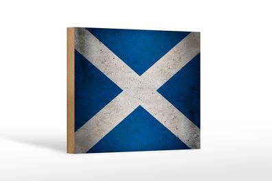 Holzschild Flagge 18x12cm Schottland Fahne