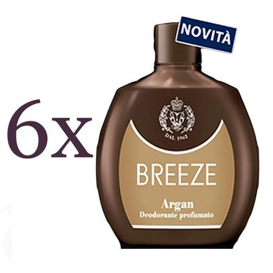 Breeze Deodorant Squeeze Argan 6x 100ml