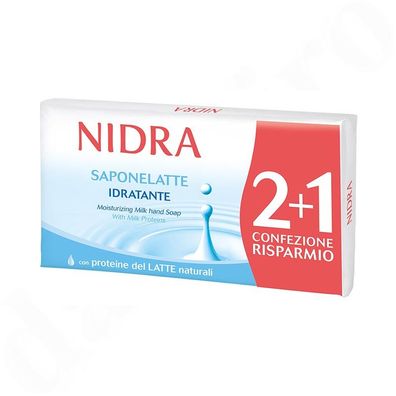 Nidra Seife Idratante mit Milchproteinen feuchtigkeits-spendend 3x90 g