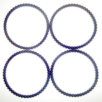 4 dunkelblaue Armreifen 65 mm