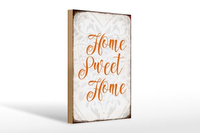 Holzschild Spruch 20x30cm Home sweet Home Herz Schild