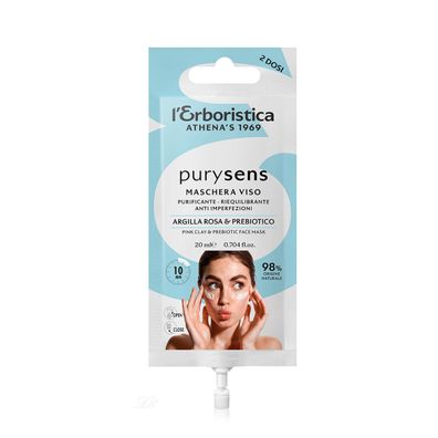 L'Erboristica di Athena's Purysens Gesichtsmaske mit rosa Lehm 20 ml
