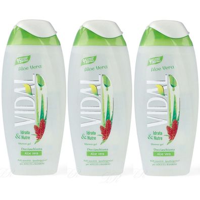 VIDAL Duschgel Aloe Vera 3x 250ml