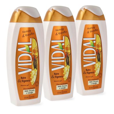 Vidal Akazienhonig & Vanille Duschgel 3x 250 ml