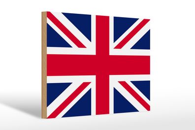 Holzschild Flagge Union Jack 30x20cm Flag United Kingdom