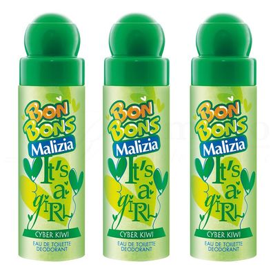 Malizia Bon Bons Cyber Kiwi Deo 3 x 75 ml