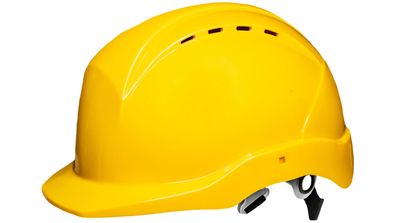 NITRAS Schutzhelm "Head Protect" Schale HDPE, Größ gelb