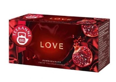 Teekanne Love Granatapfel Tee, 20 Beutel - Fruchtig-frischer Genuss