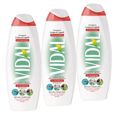 VIDAL Badeschaum anti bakteriell Minze & Lime 3x 500ml